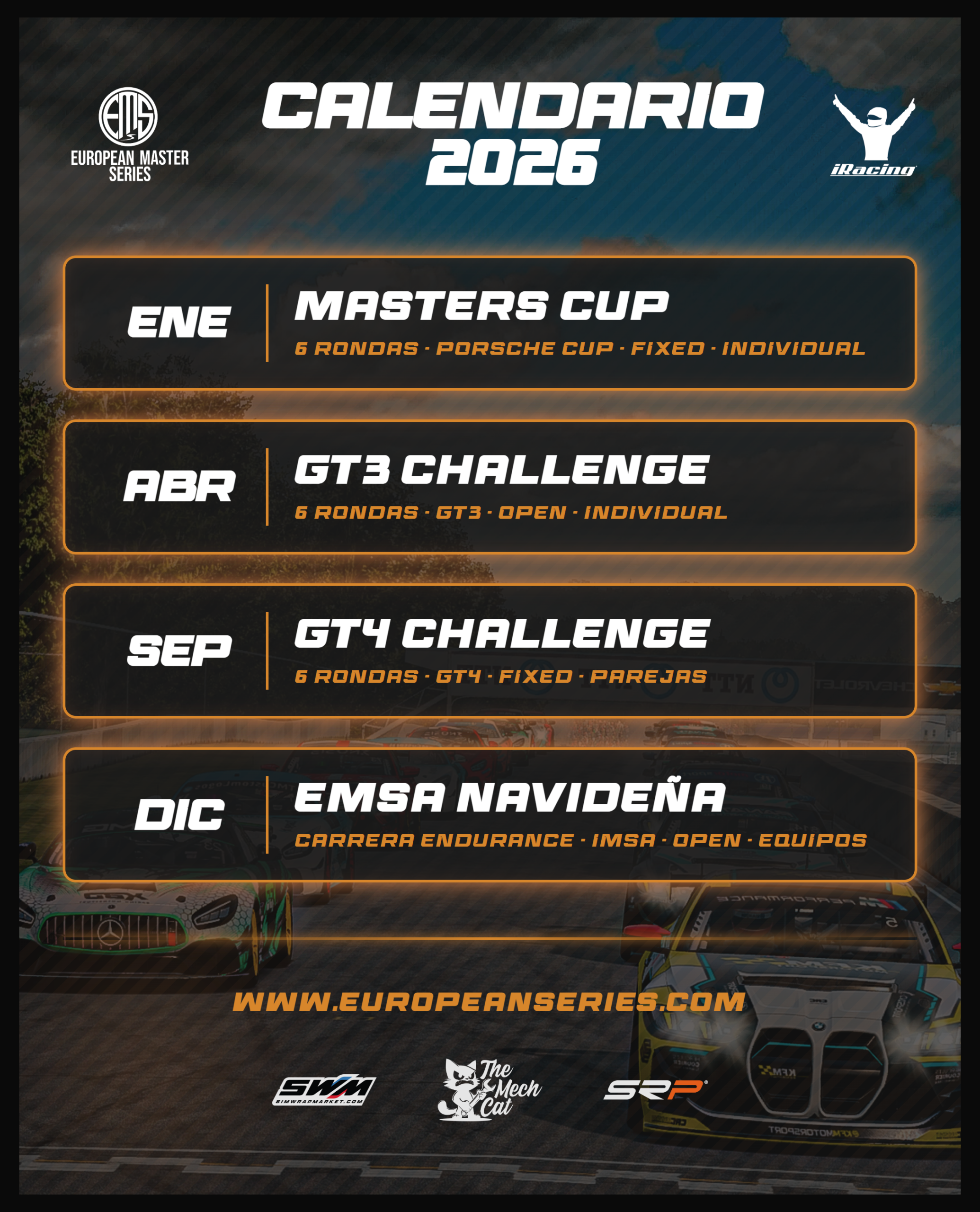 Nuevo calendario 2026 y nuevo campeonato individual